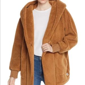 North face campshire fleece wrap coat